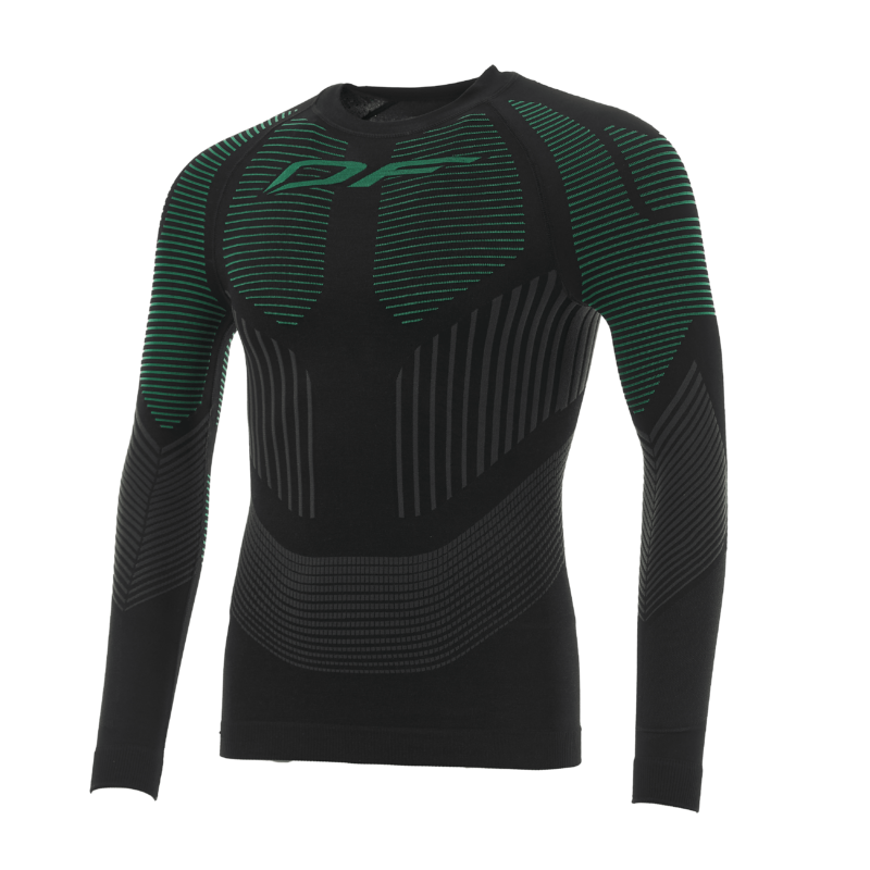  Термофутболка DF 3DTHERMO GREEN с длинным рукавом